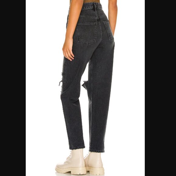 Agolde 90's Mid Rise Loose Fit Jeans in Black Size 26 - Picture 3 of 12